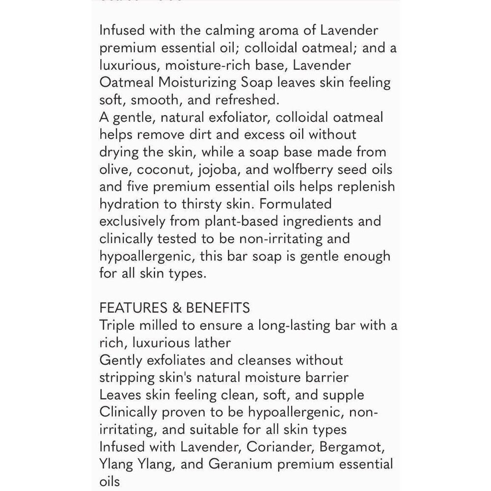 Young Living Essential Oils Moisturizing Soap 3.5oz‎ 100g, Lavender-Oatmeal - Picture 2 of 4